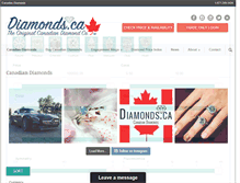 Tablet Screenshot of diamond.ca